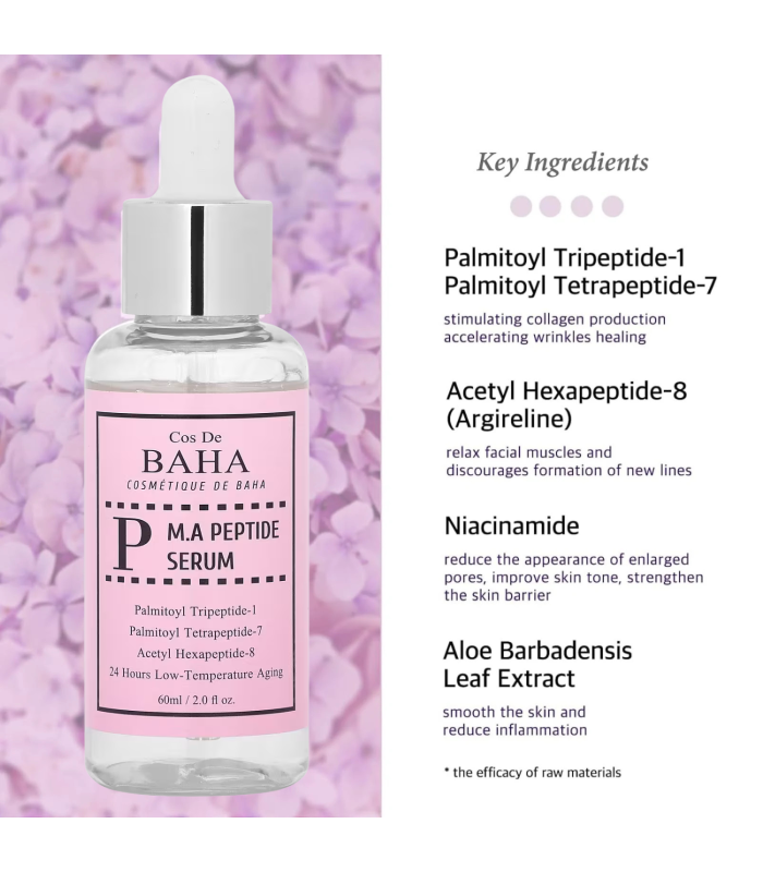 Cos De BAHA – Peptide Serum (P60) – Siero viso ai peptidi anti-age