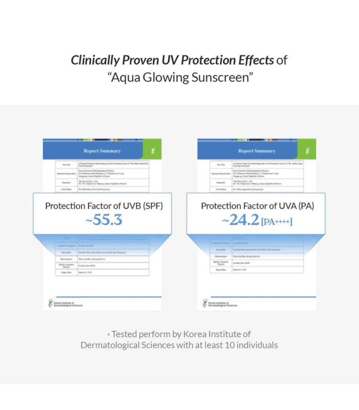 Dr. Althea – Aqua Glowing Sunscreen – Crema solare viso idratante SPF50+