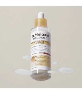 Dr.Melaxin – Peel Shot Exfoliant White Rice Ampoule – Ampoule viso esfoliante e illuminante al riso