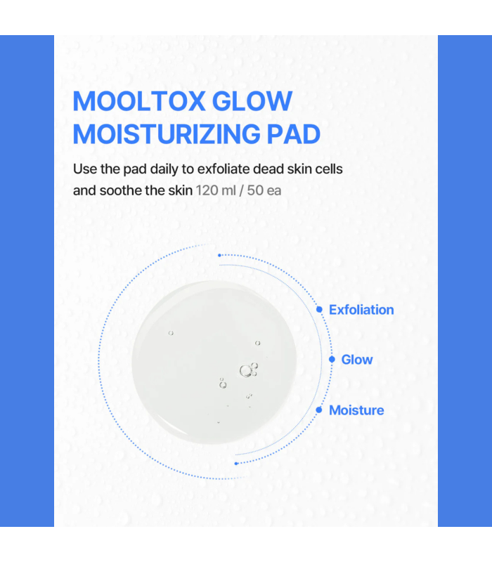 Medi-Peel – Mooltox Glow Moisturizing Pads – Dischetti viso idratanti e illuminanti