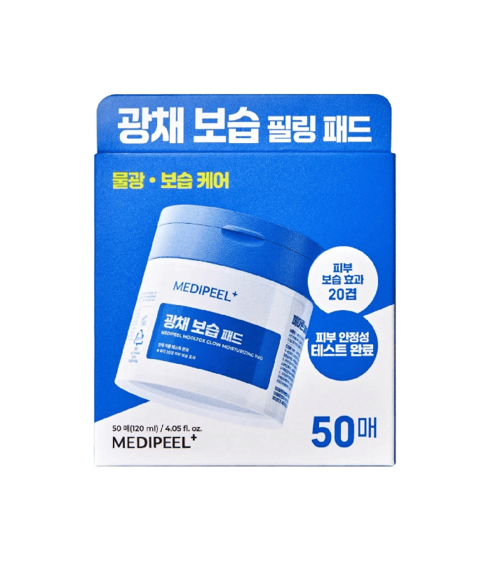 Medi-Peel – Mooltox Glow Moisturizing Pads – Dischetti viso idratanti e illuminanti