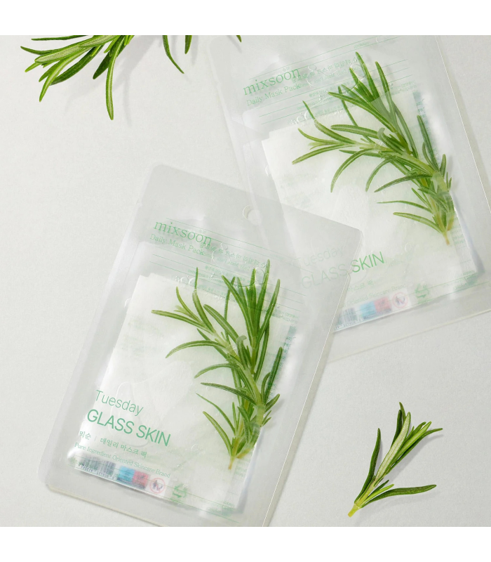 Mixsoon – Daily Mask Pack – Maschere viso in tessuto routine settimanale