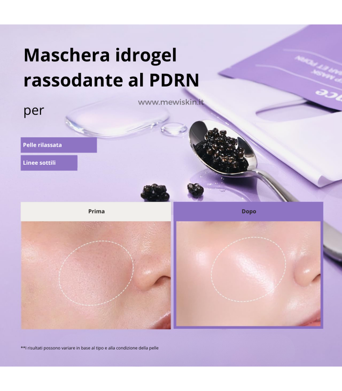 Biodance – Set 4x Rejuvenating Caviar PDRN Real Deep Mask – Rassodante & illuminante