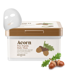 SKINFOOD – Acorn Pore Peptide Daily Mask – Set maschere viso pori e elasticità