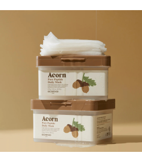 SKINFOOD – Acorn Pore Peptide Daily Mask – Set maschere viso pori e elasticità