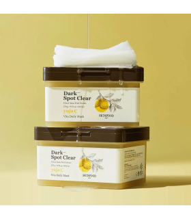 SKINFOOD – Yuja C Vita Daily Mask – 30 maschere viso illuminanti alla Vitamina C
