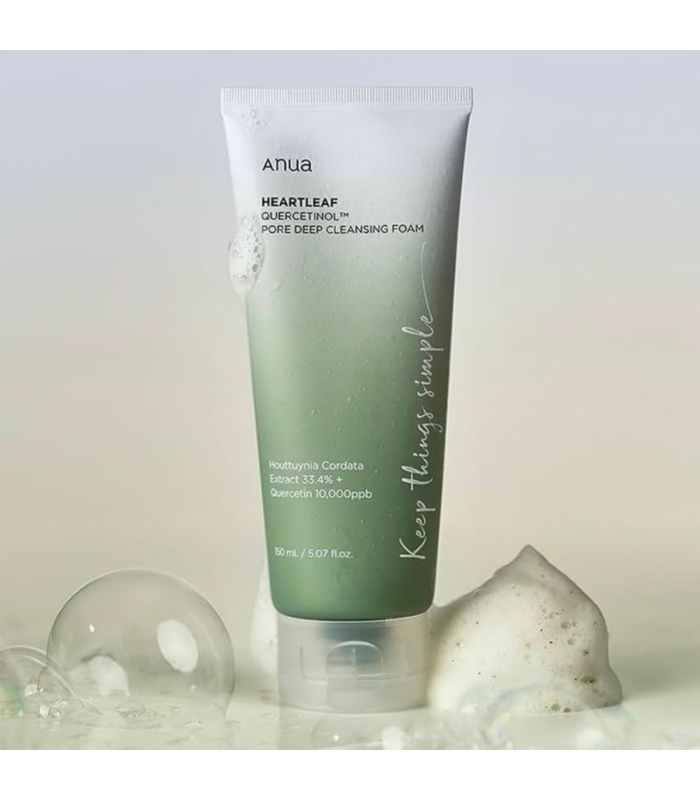 Anua - Heartleaf Quercetinol Pore Deep Cleansing Foam - Detergente Viso