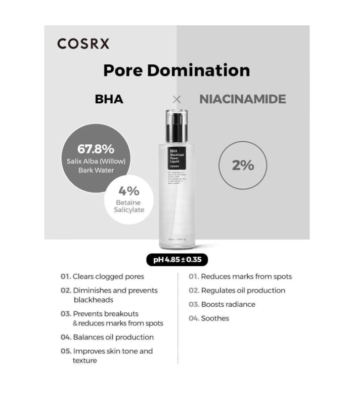 COSRX - BHA Blackhead Power Liquid - Esfoliante Viso
