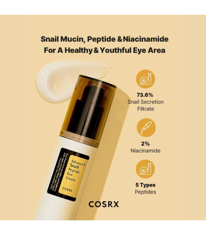 COSRX - Advanced Snail Peptide Eye Cream - Contorno Occhi
