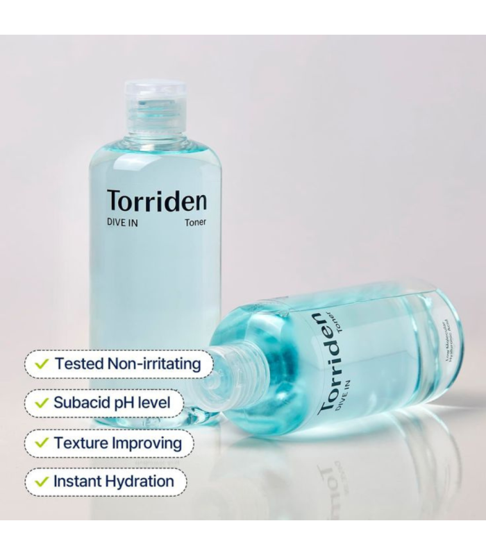Torriden - Dive-In Low Molecular Hyaluronic Acid Toner - Tonico Viso