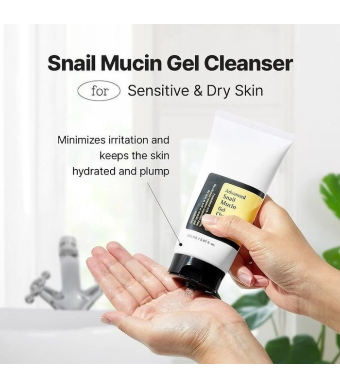 COSRX - Advanced Snail Mucin Power Gel Cleanser - Detergente Viso