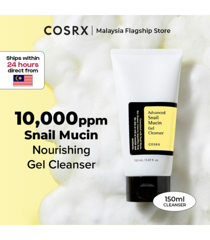 COSRX - Advanced Snail Mucin Power Gel Cleanser - Detergente Viso