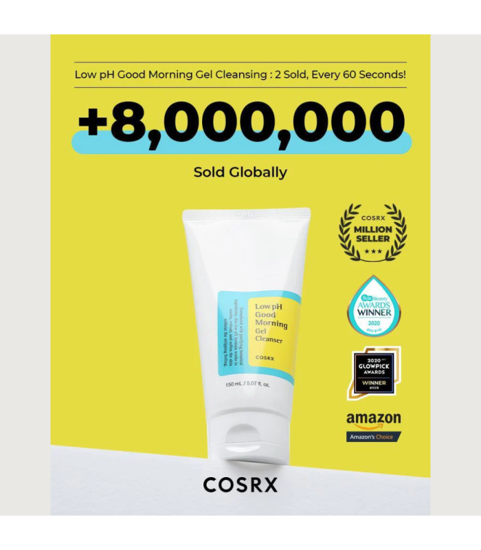 COSRX - Low pH Good Morning Gel Cleanser - Detergente Viso