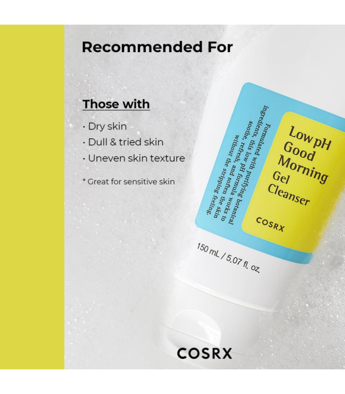 COSRX - Low pH Good Morning Gel Cleanser - Detergente Viso