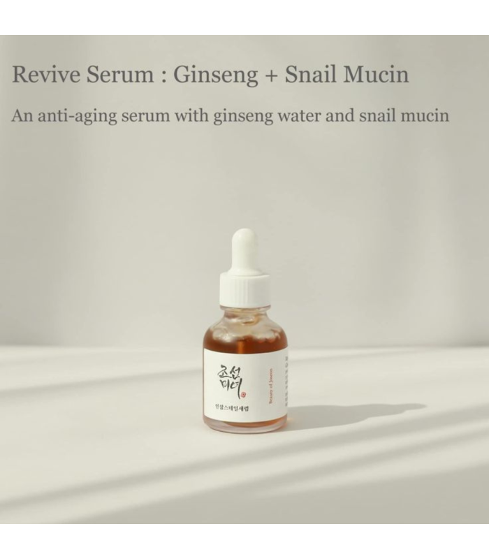 Beauty of Joseon - Revive Serum: Ginseng + Snail Mucin - Siero Viso