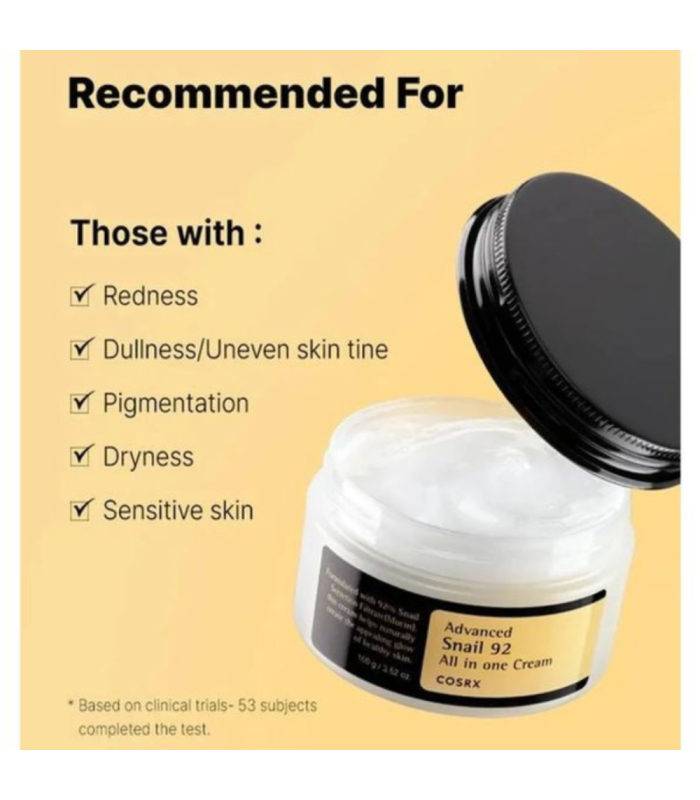 COSRX - Advanced Snail 92 All In One Cream - Crema Viso