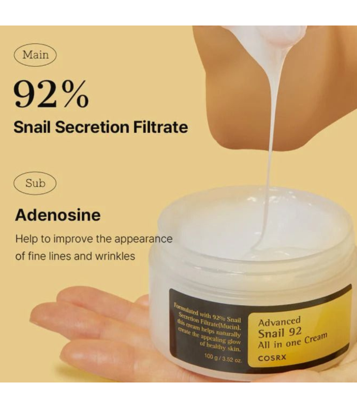 COSRX - Advanced Snail 92 All In One Cream - Crema Viso