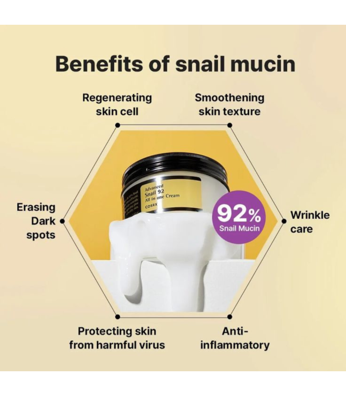 COSRX - Advanced Snail 92 All In One Cream - Crema Viso