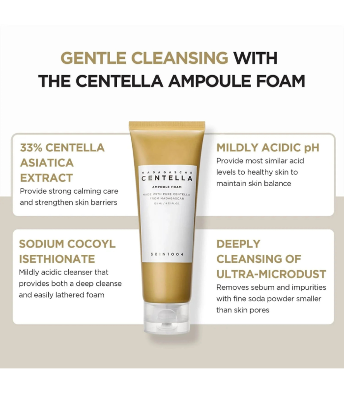 SKIN1004 - Madagascar Centella Ampoule Foam - Detergente Viso