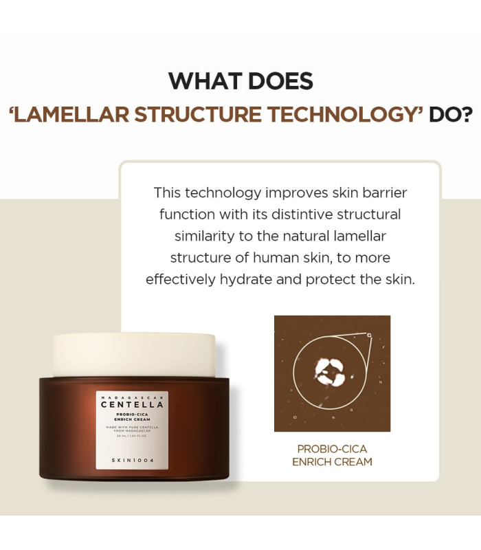SKIN1004 - Madagascar Centella Probio-Cica Enrich Cream - Crema Viso nutriente lenitiva