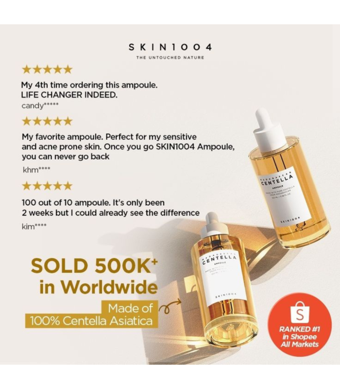 SKIN1004 - Madagascar Centella Ampoule - Siero Viso