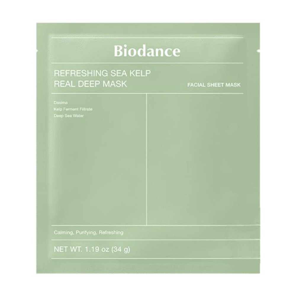 Biodance - Refreshing Sea Kelp Real Deep Mask - Maschera viso lenitiva e idratante alle alghe marine