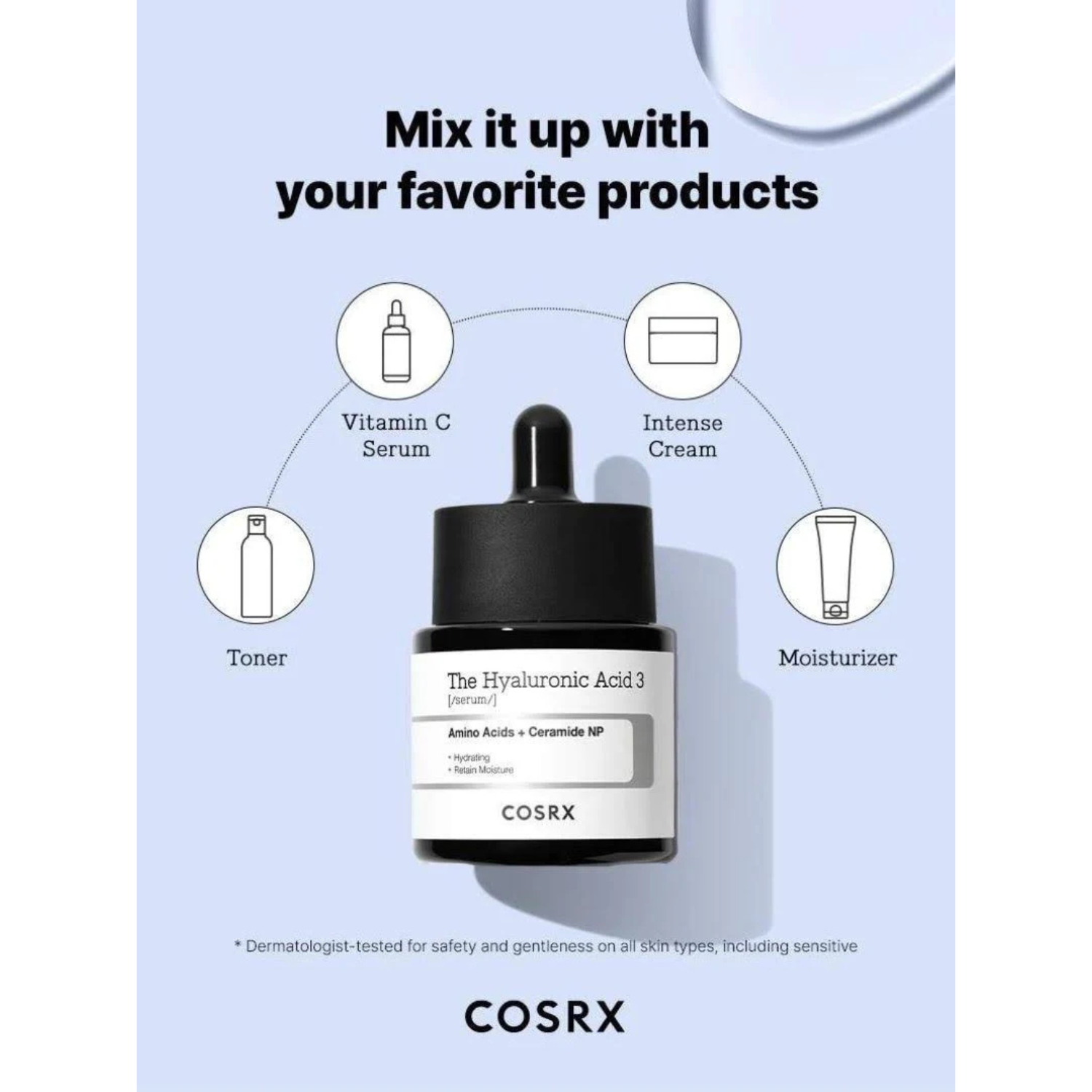 COSRX- The Hyaluronic Acid 3 Serum - Siero viso idratante rimpolpante con acido ialuronico