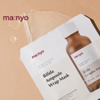 Ma:nyo – Bifida Ampoule Wrap Hydrogel Mask - Maschera viso in hydrogel rigenerante con Bifida e probiotici