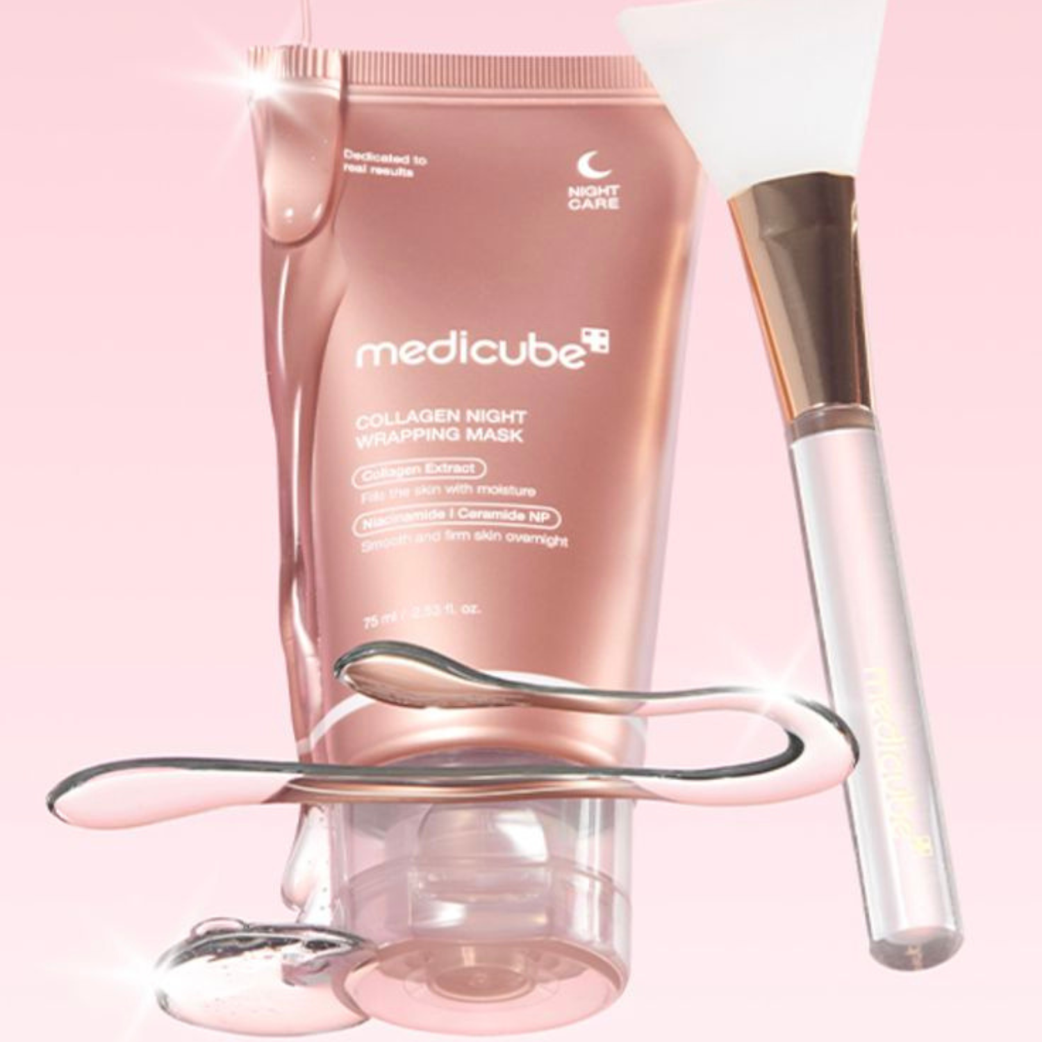 Medicube - Collagen Night Wrapping Peel Off Mask - Maschera viso notturna peel-off rassodante al collagene