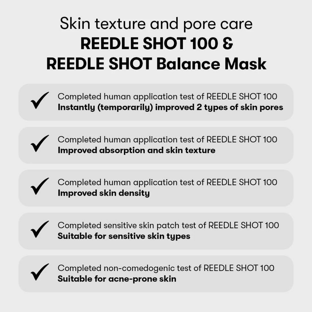 VT Cosmetics - Reedle Shot 100 2 Step Mask - Maschera viso in due fasi illuminante e levigante con Reedle Shot 100