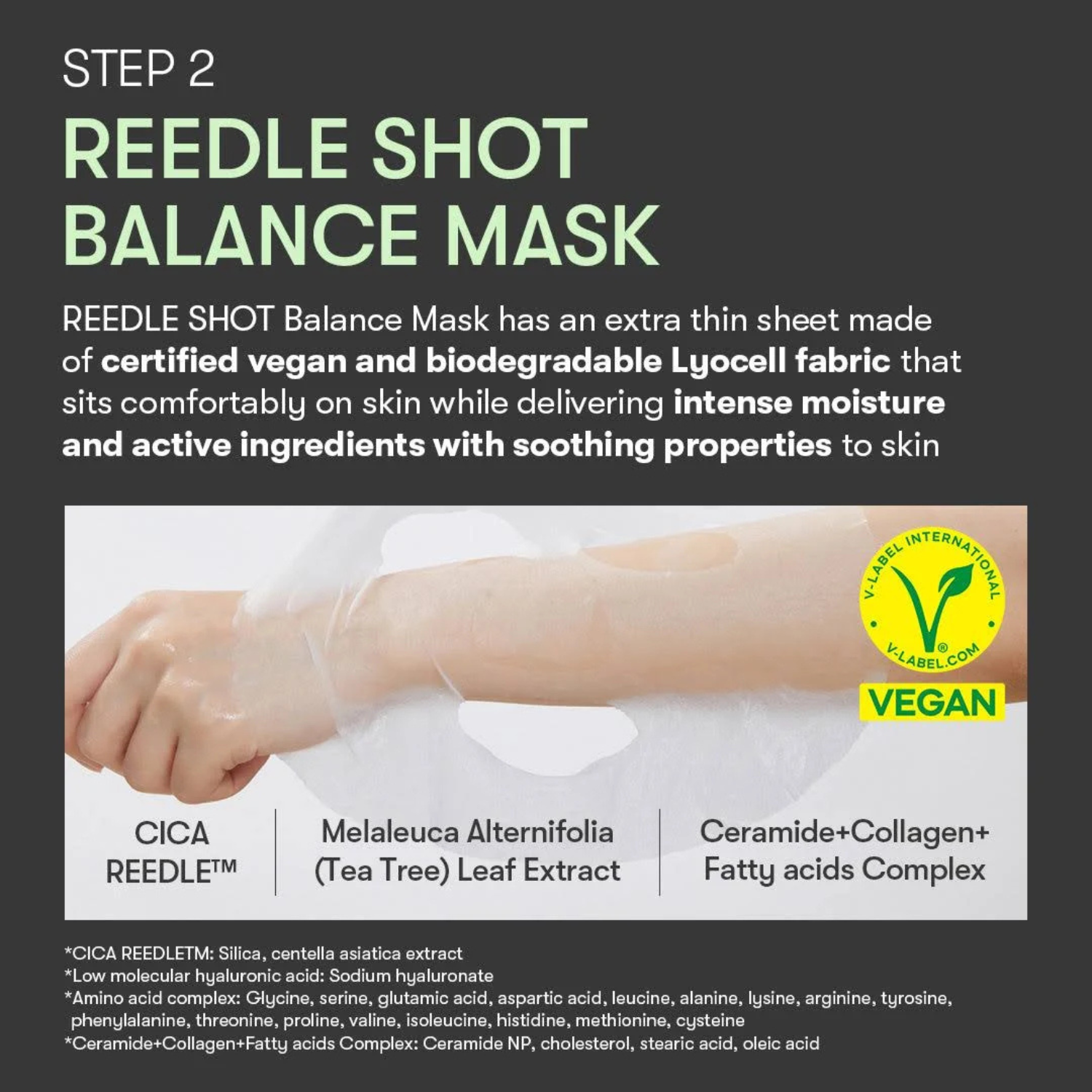 VT Cosmetics - Reedle Shot 100 2 Step Mask - Maschera viso in due fasi illuminante e levigante con Reedle Shot 100