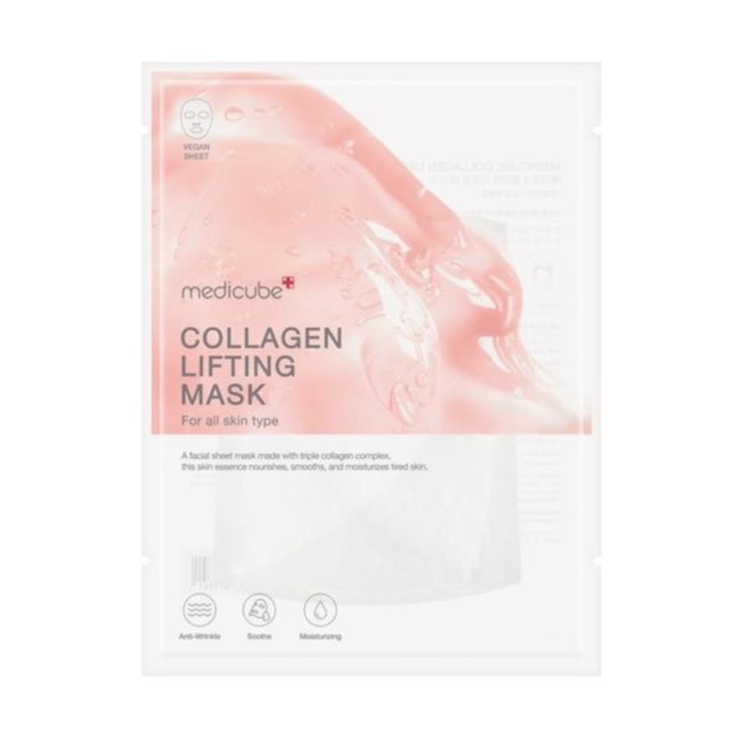 Medicube - Collagen Lifting Mask - Maschera viso idratante e tonificante con collagene