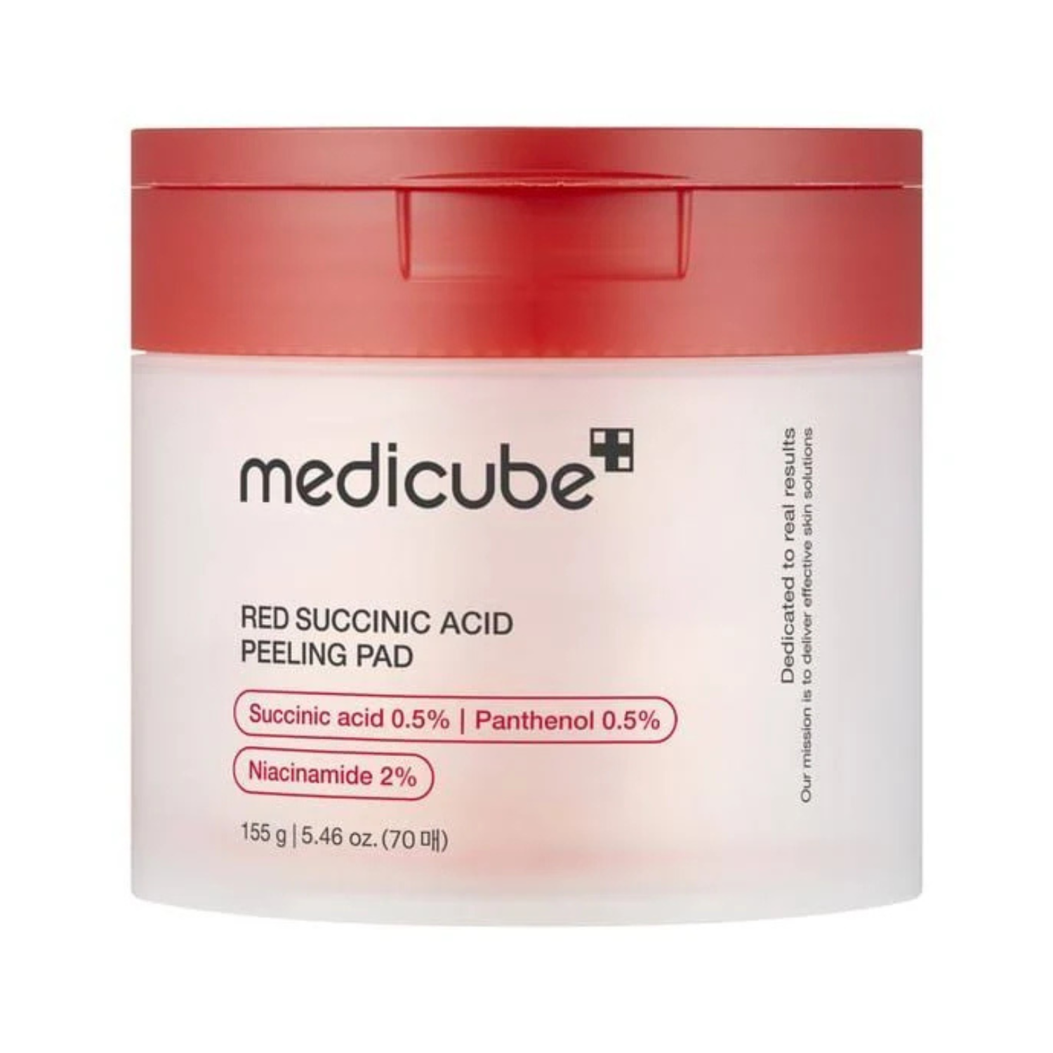 Medicube - Red Succinic Acid Peeling Pad - Dischetti esfolianti viso anti-imperfezioni con acido succinico
