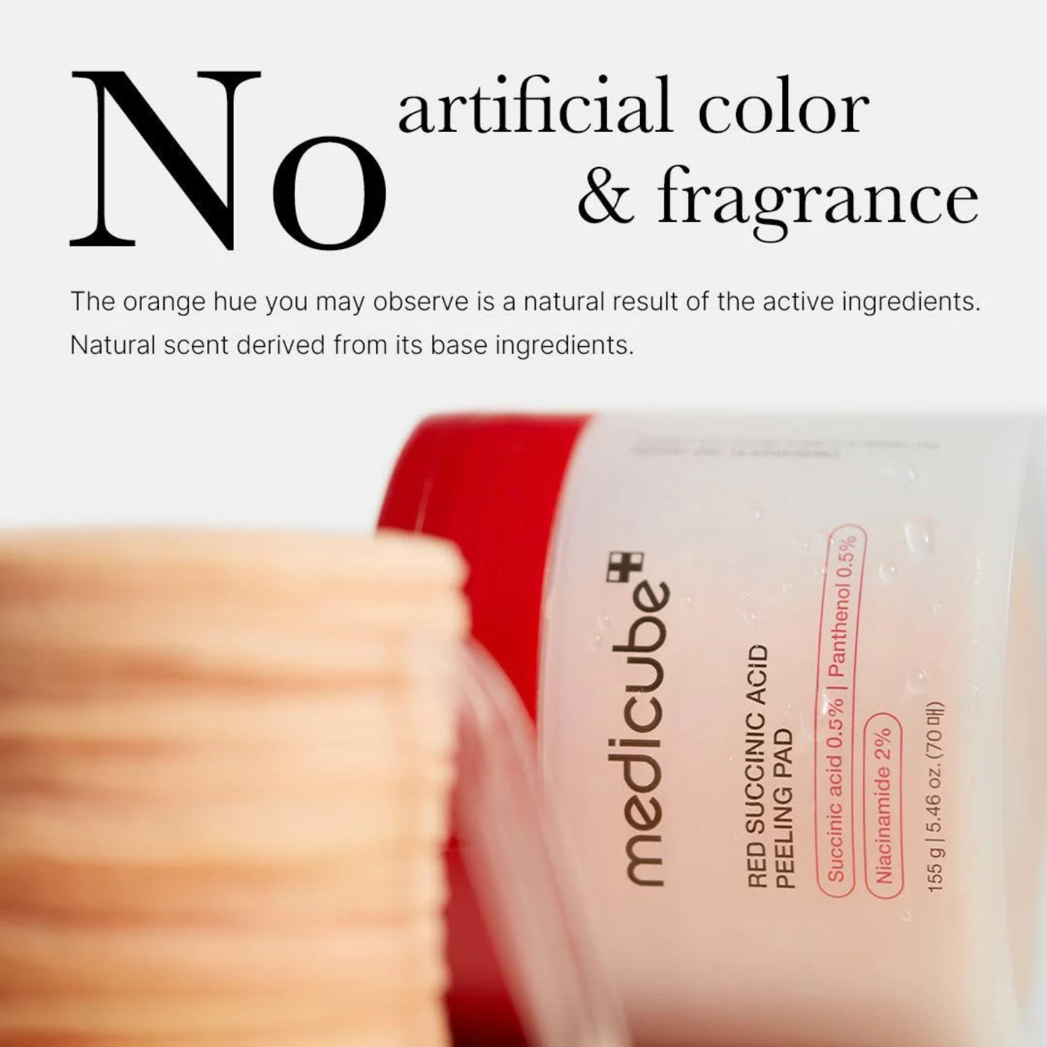 Medicube - Red Succinic Acid Peeling Pad - Dischetti esfolianti viso anti-imperfezioni con acido succinico