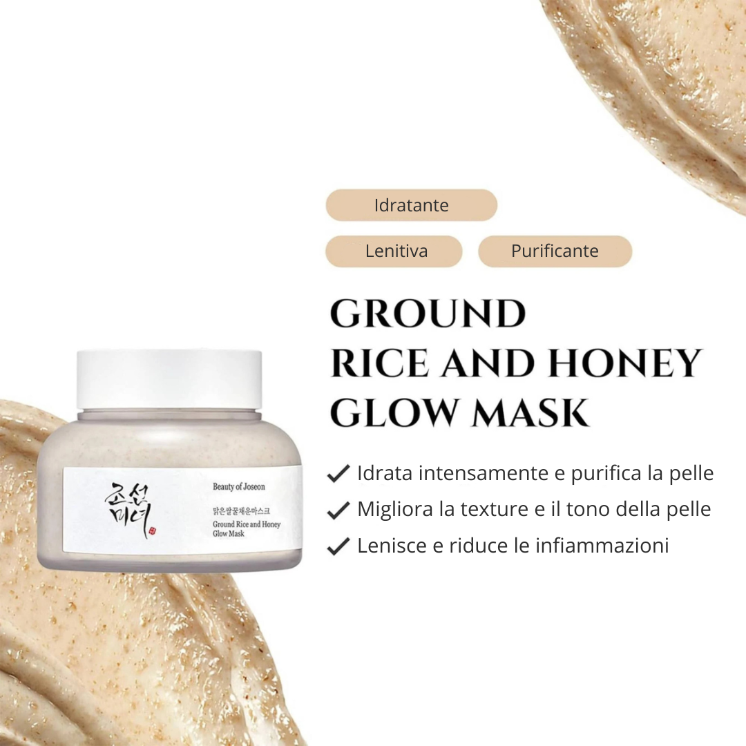 Beauty of Joseon - Ground Rice and Honey Glow Mask - Maschera viso nutriente illuminante al riso e miele