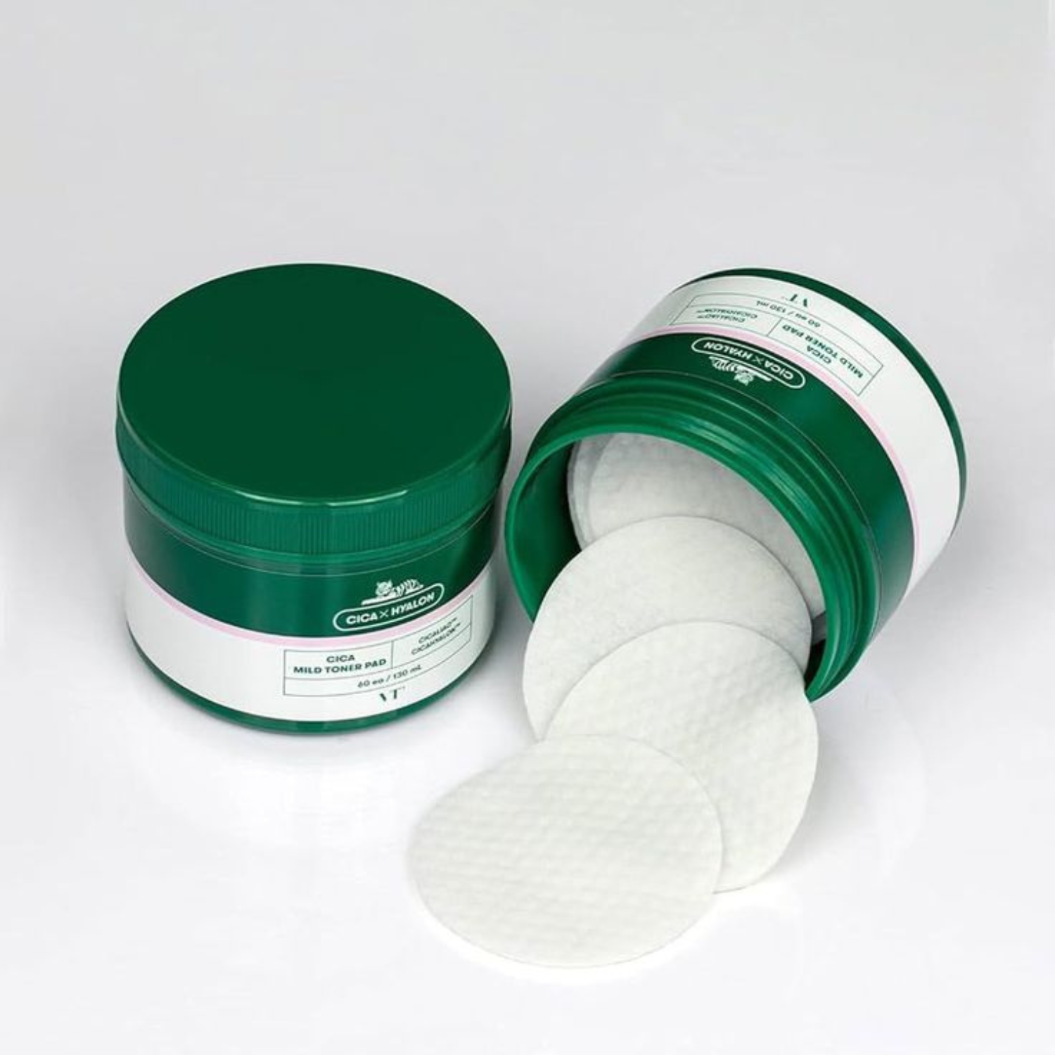 VT Cosmetics - CICA Mild Toner Pad - Dischetti esfolianti viso lenitivi anti-imperfezioni con centella e acido salicilico