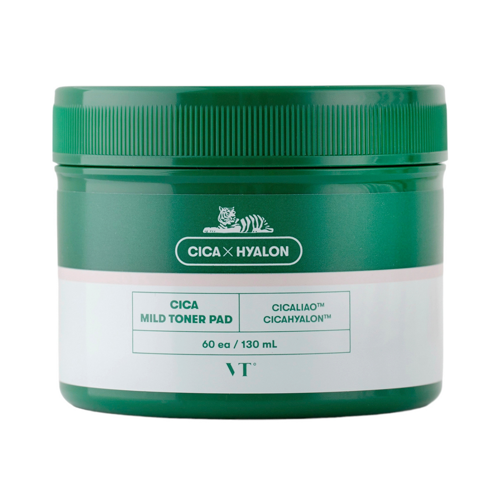VT Cosmetics - CICA Mild Toner Pad - Dischetti esfolianti viso lenitivi anti-imperfezioni con centella e acido salicilico