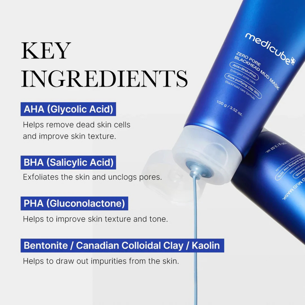 Medicube - Zero Pore Blackhead Mud Mask - Maschera viso purificante all’argilla anti-punti neri