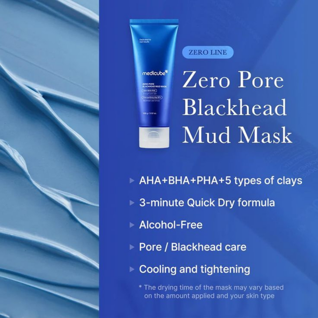 Medicube - Zero Pore Blackhead Mud Mask - Maschera viso purificante all’argilla anti-punti neri