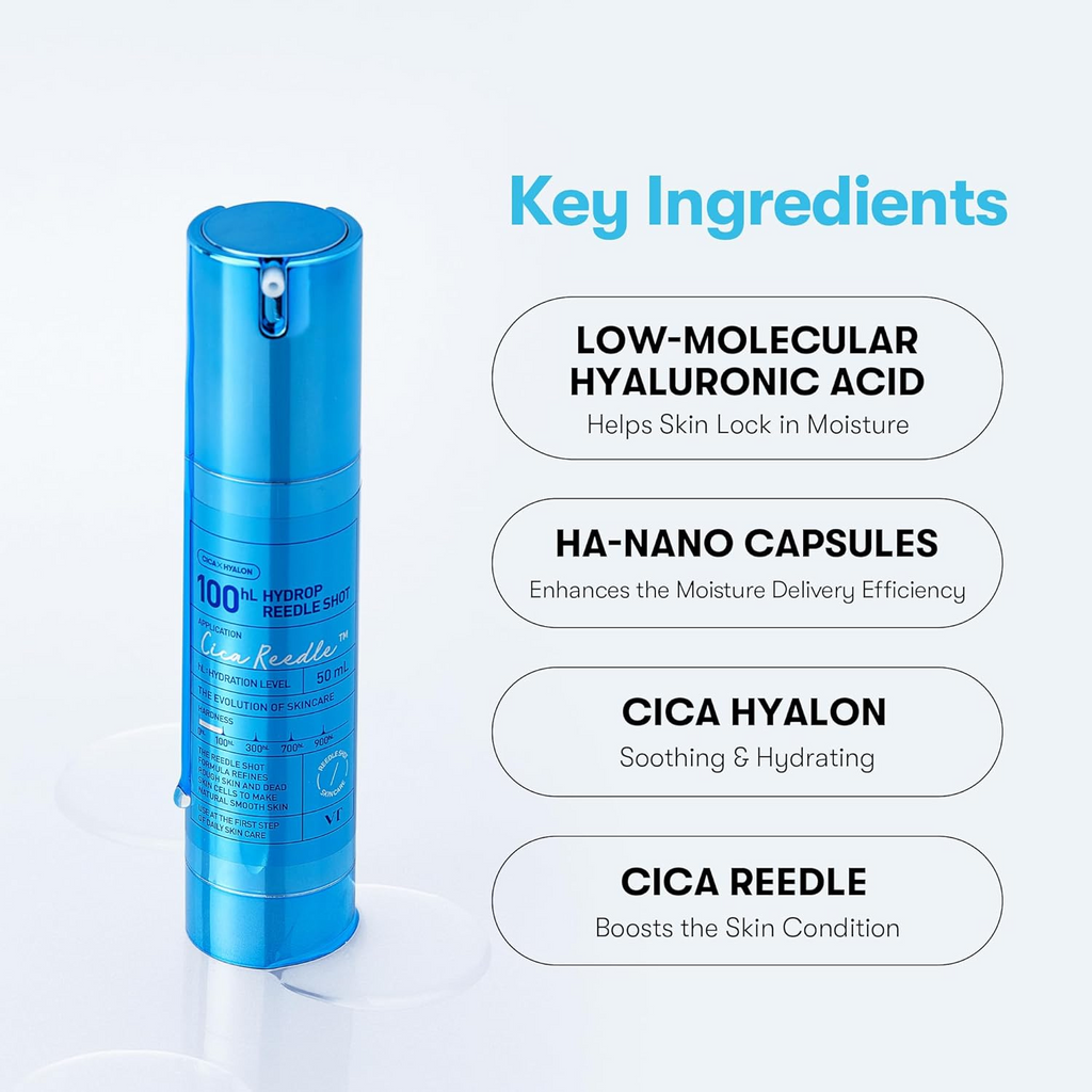 VT Cosmetics - Hydrop Reedle Shot 100hL - Trattamento viso idratante e rivitalizzante con microneedle