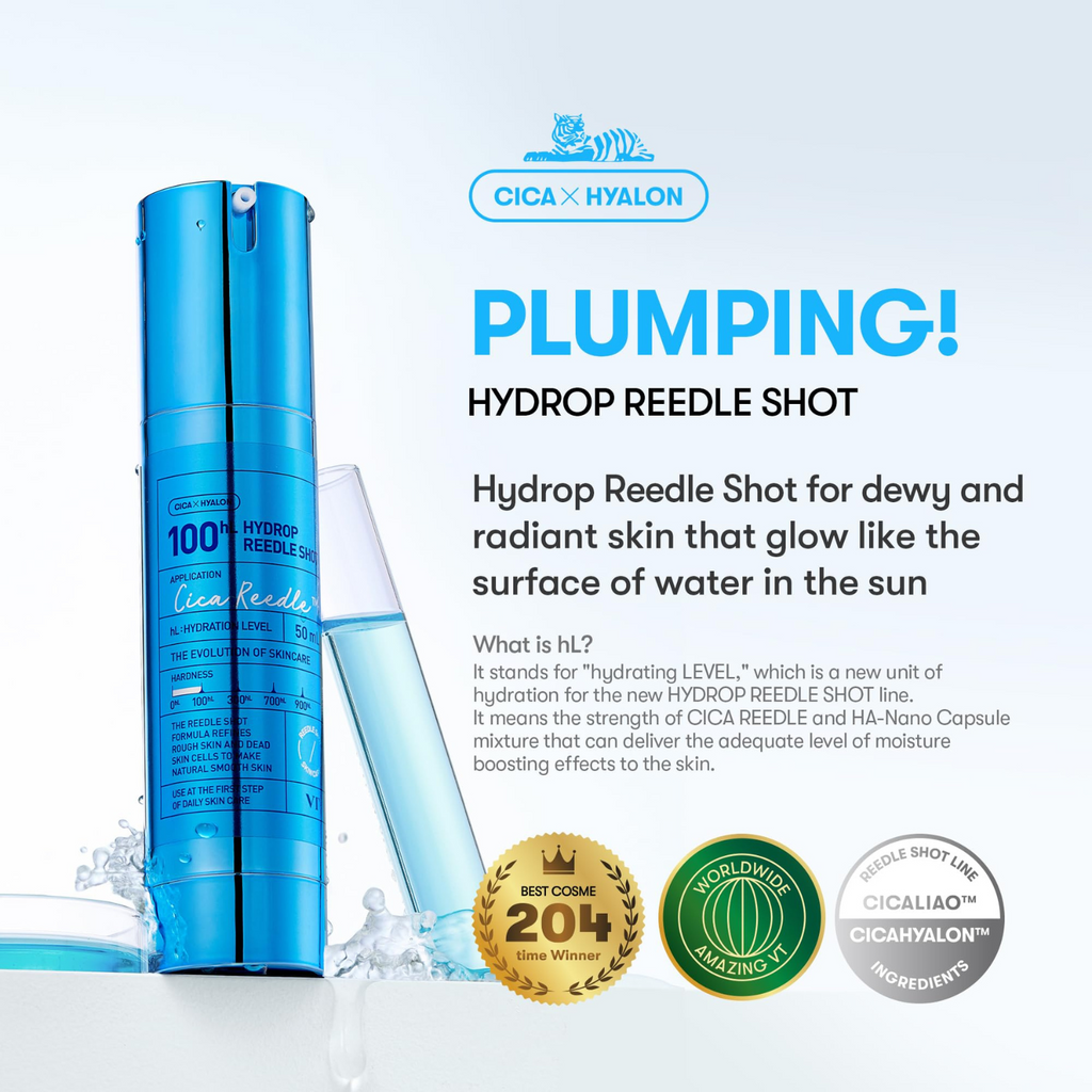 VT Cosmetics - Hydrop Reedle Shot 100hL - Trattamento viso idratante e rivitalizzante con microneedle