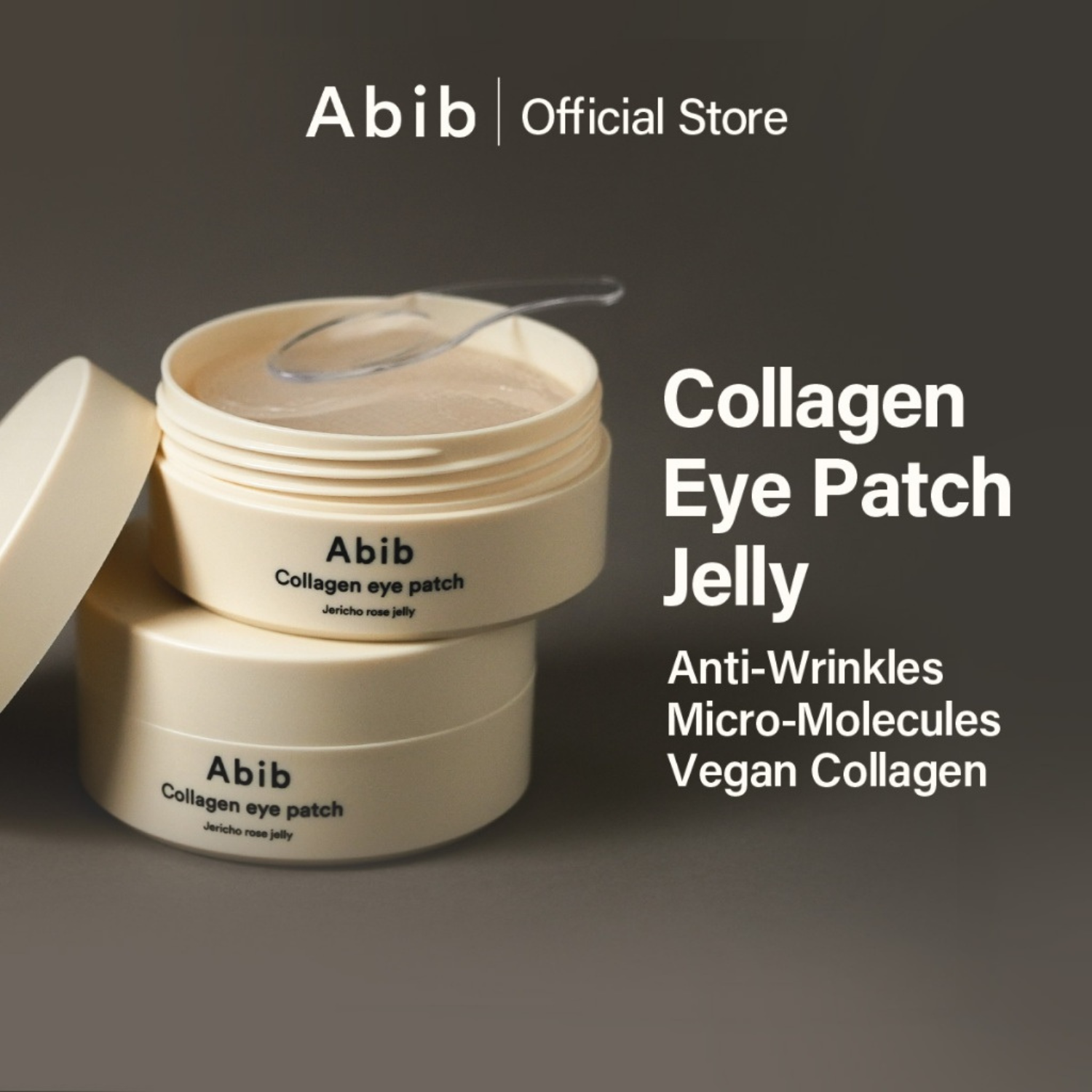 Abib - Collagen Eye Patch Jericho Rose Jelly - Patch occhi in hydrogel idratanti e rivitalizzanti al collagene