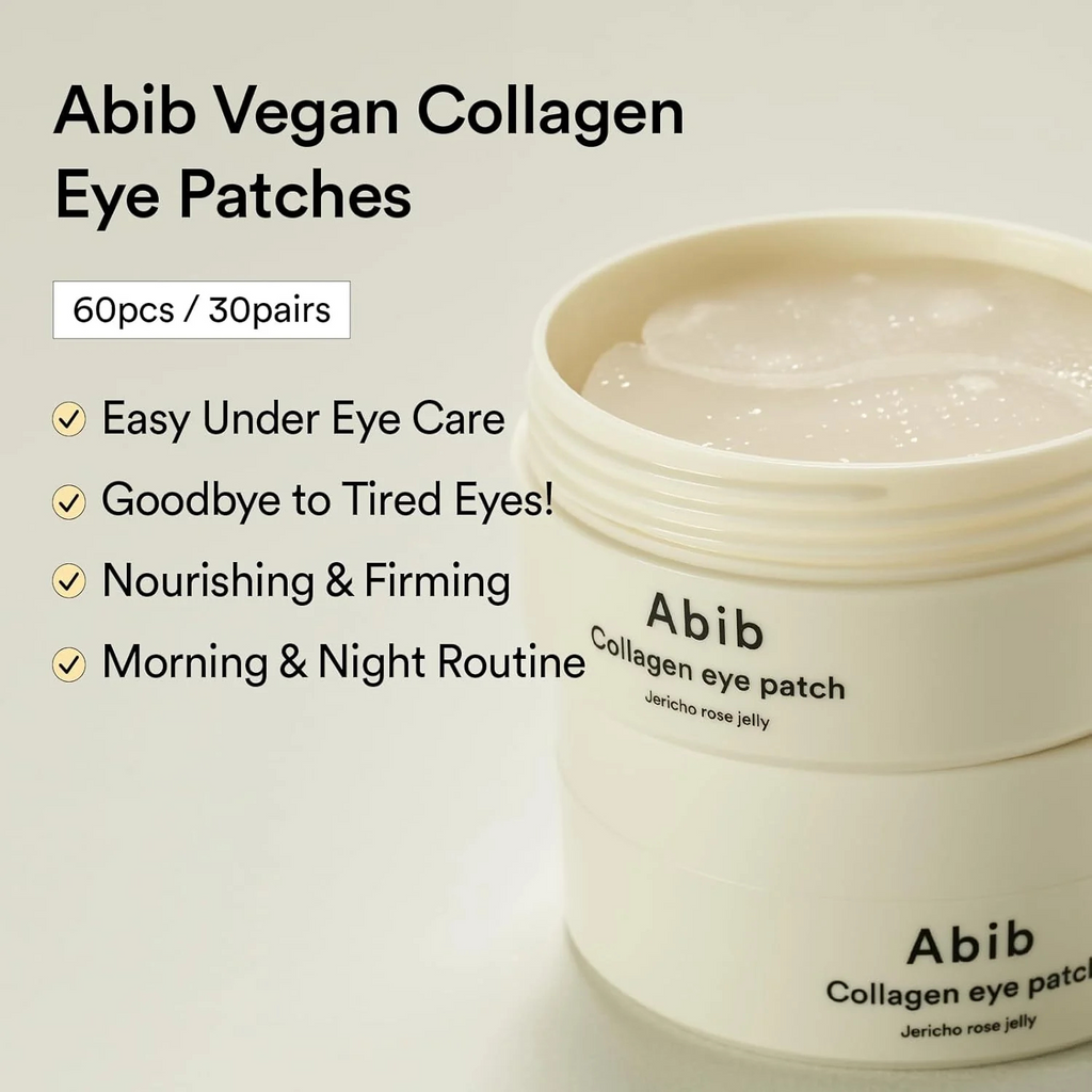 Abib - Collagen Eye Patch Jericho Rose Jelly - Patch occhi in hydrogel idratanti e rivitalizzanti al collagene