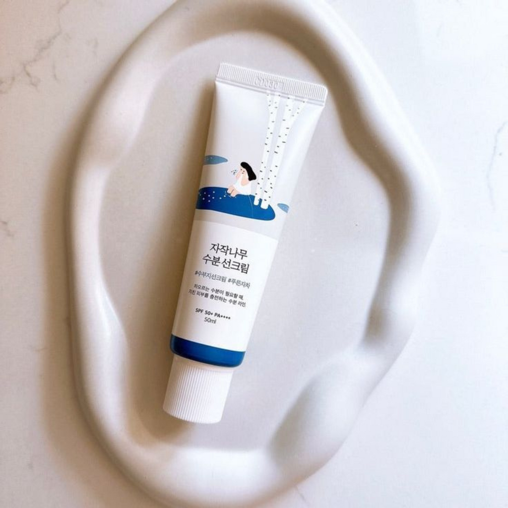 ROUND LAB - Birch Juice Moisturizing Sunscreen SPF50 - Crema viso solare idratante