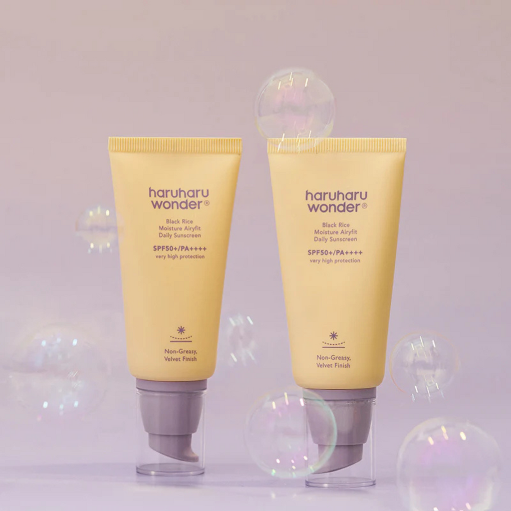 Haruharu Wonder - Black Rice Moisture Airyfit Daily Sunscreen SPF50 - Crema solare viso delicata