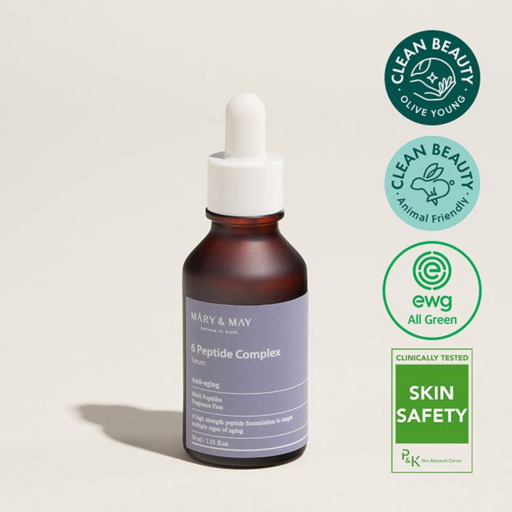 Mary&May - 6 Peptide Complex Serum - Siero viso anti-età ai Peptidi