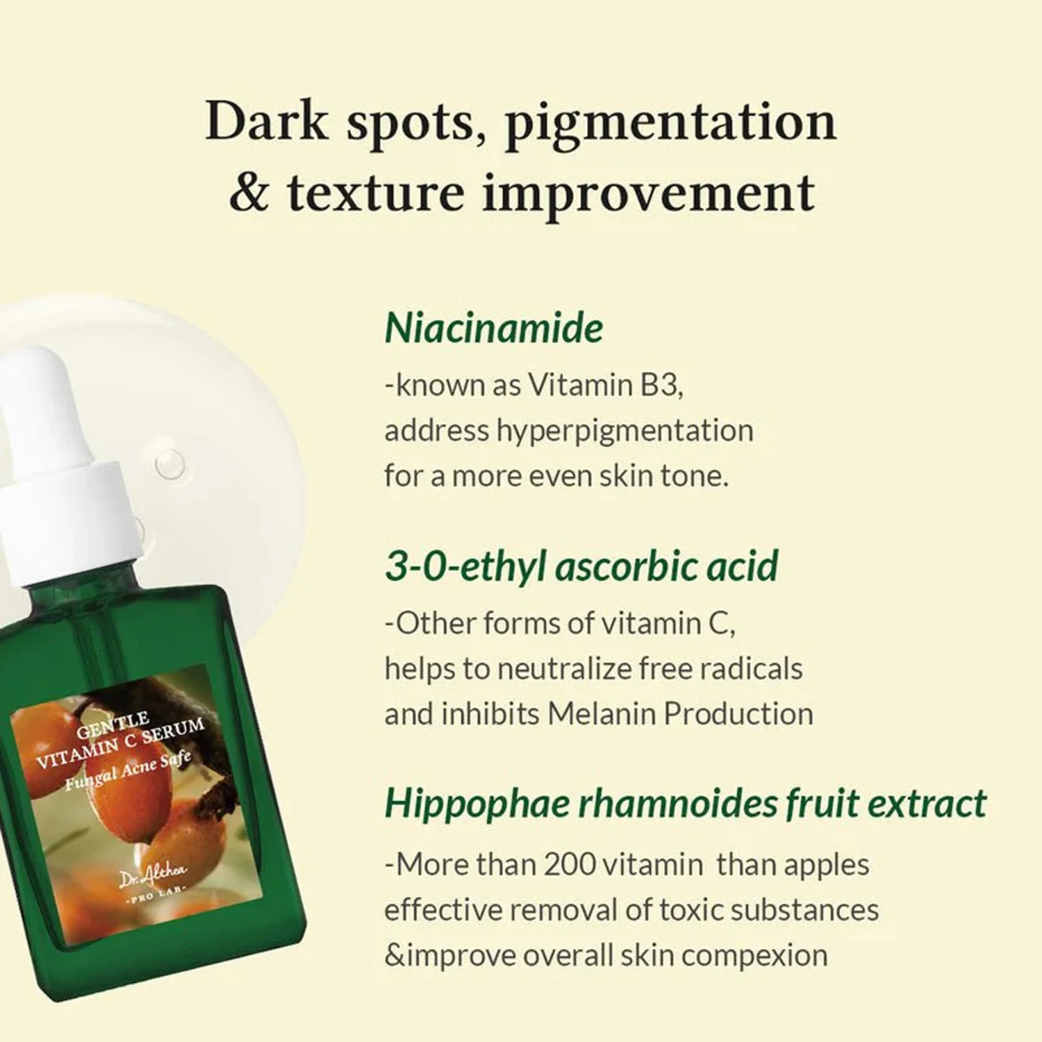 Dr. Althea - Gentle Vitamin C Serum - Siero Illuminante con Niacinamide e Vitamina C