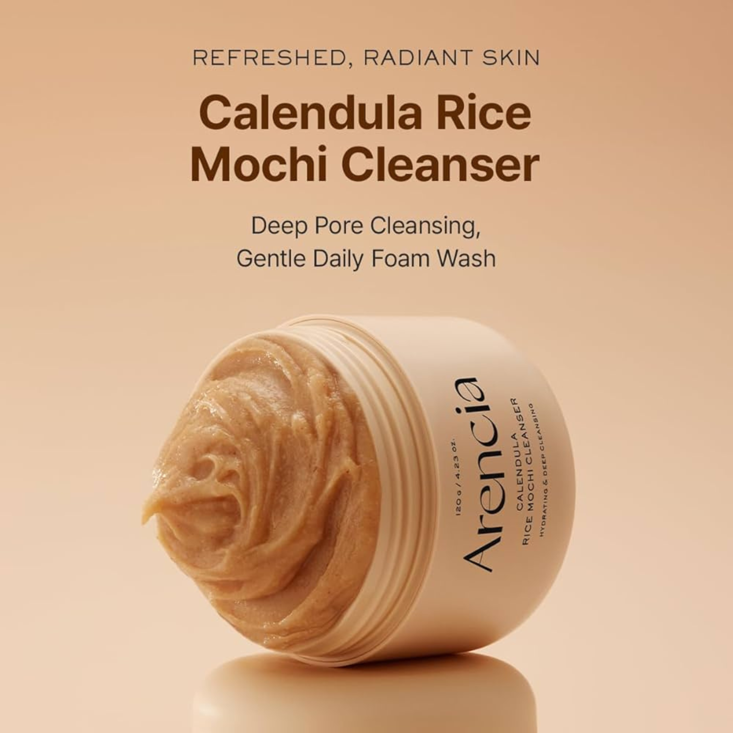 Arencia - Calendula Rice Mochi Cleanser - Detergente viso Mochi alla calendula lenitivo e illuminante