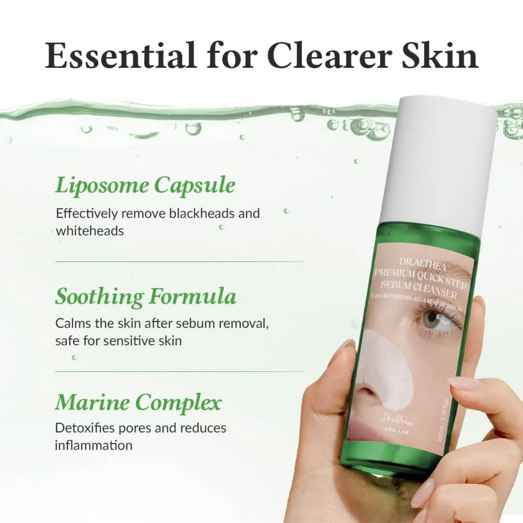 Dr. Althea - Premium Quick Step Sebum Cleanser - Detergente viso che scioglie sebo e punti neri