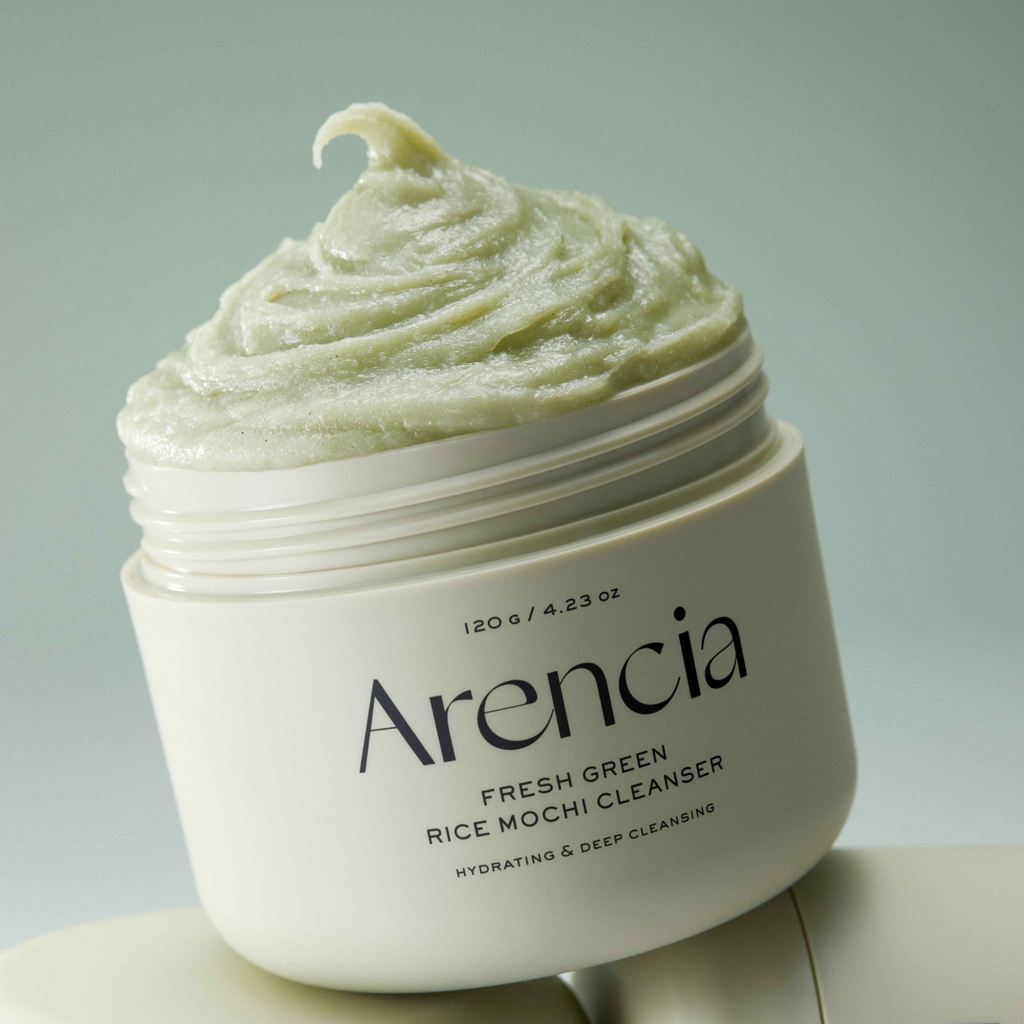 Arencia - Fresh Green Rice Mochi Cleanser - Detergente viso Mochi al tè verde purificante e riequilibrante